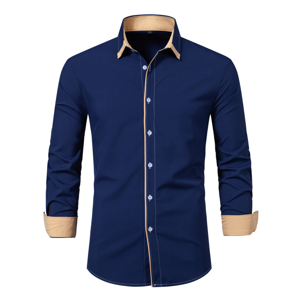 Shannon – Chemise décontractée à manches longues avec contraste de couleur