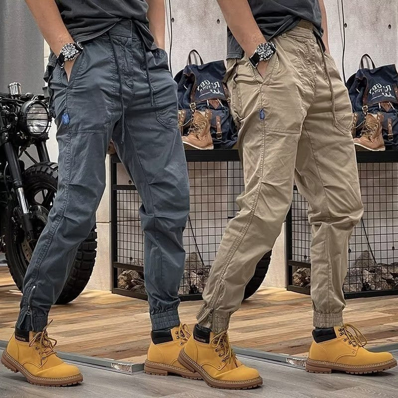 Winston – Salopettes rétro multi-poches à taille élastique