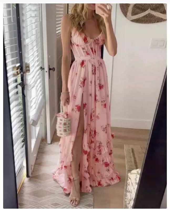 Lynda – Robe Imprimée Décontractée pour Femme