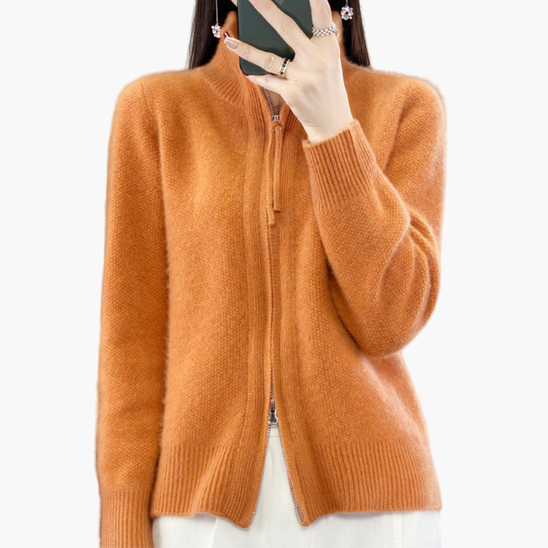 Gilet zippé femme style décontracté élégant pour toutes occasions