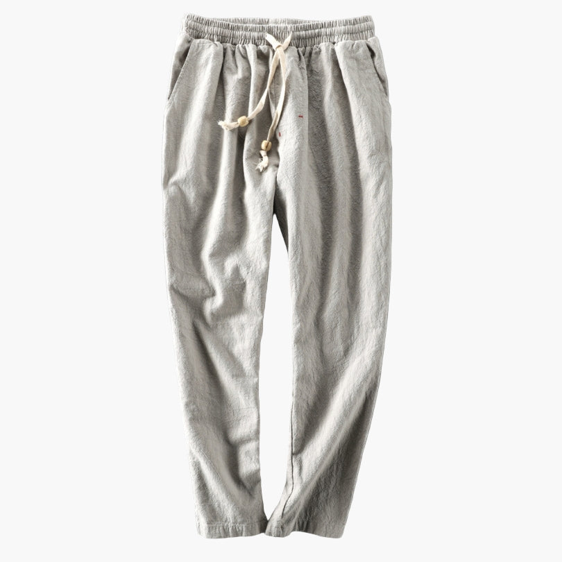 Pantalon homme style japonais urbain décontracté – coupe droite polyvalente