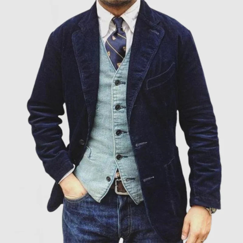 Albert – Veste en Velours Côtelé avec Gilet