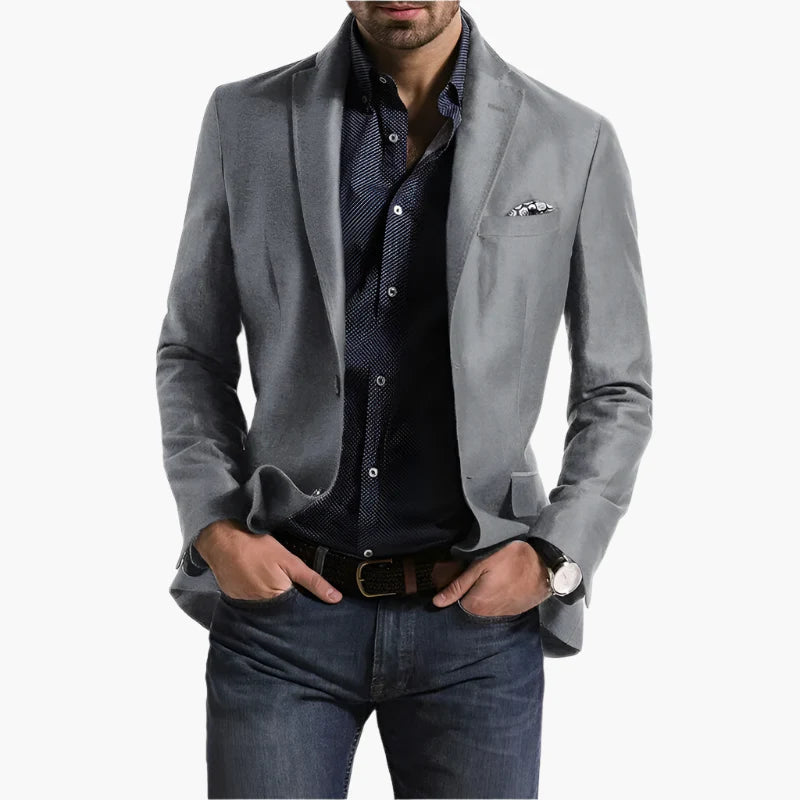 Blazer Classique Homme Style Élégant Polyvalent pour Affaires et Quotidien