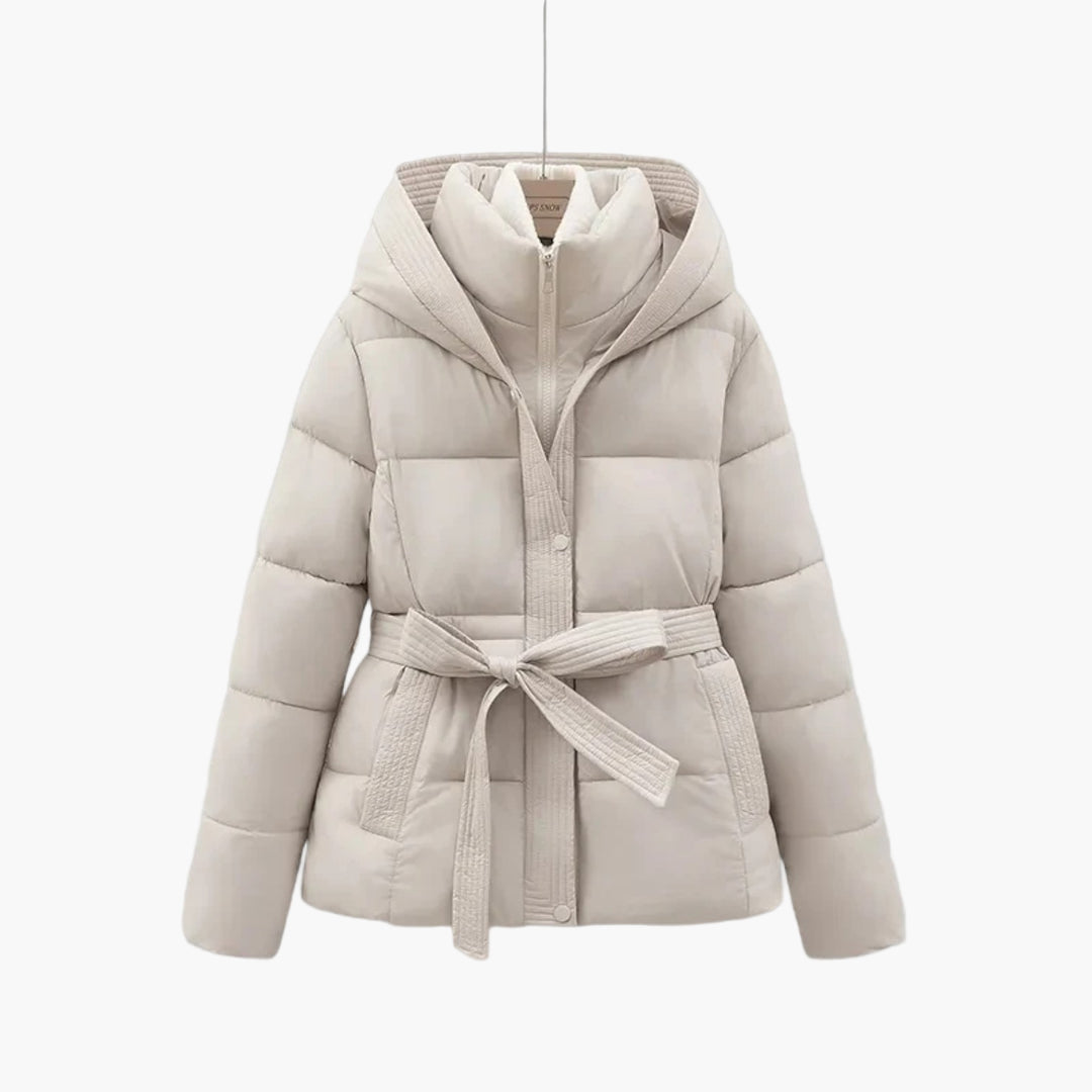 Manteau d'hiver ceinturé style parka pour femme – Élégance et chaleur urbaine