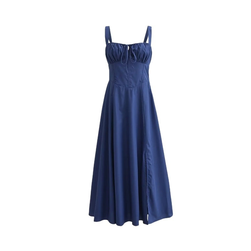 Rachael – Robe Longue Ajustée avec Dos Nu