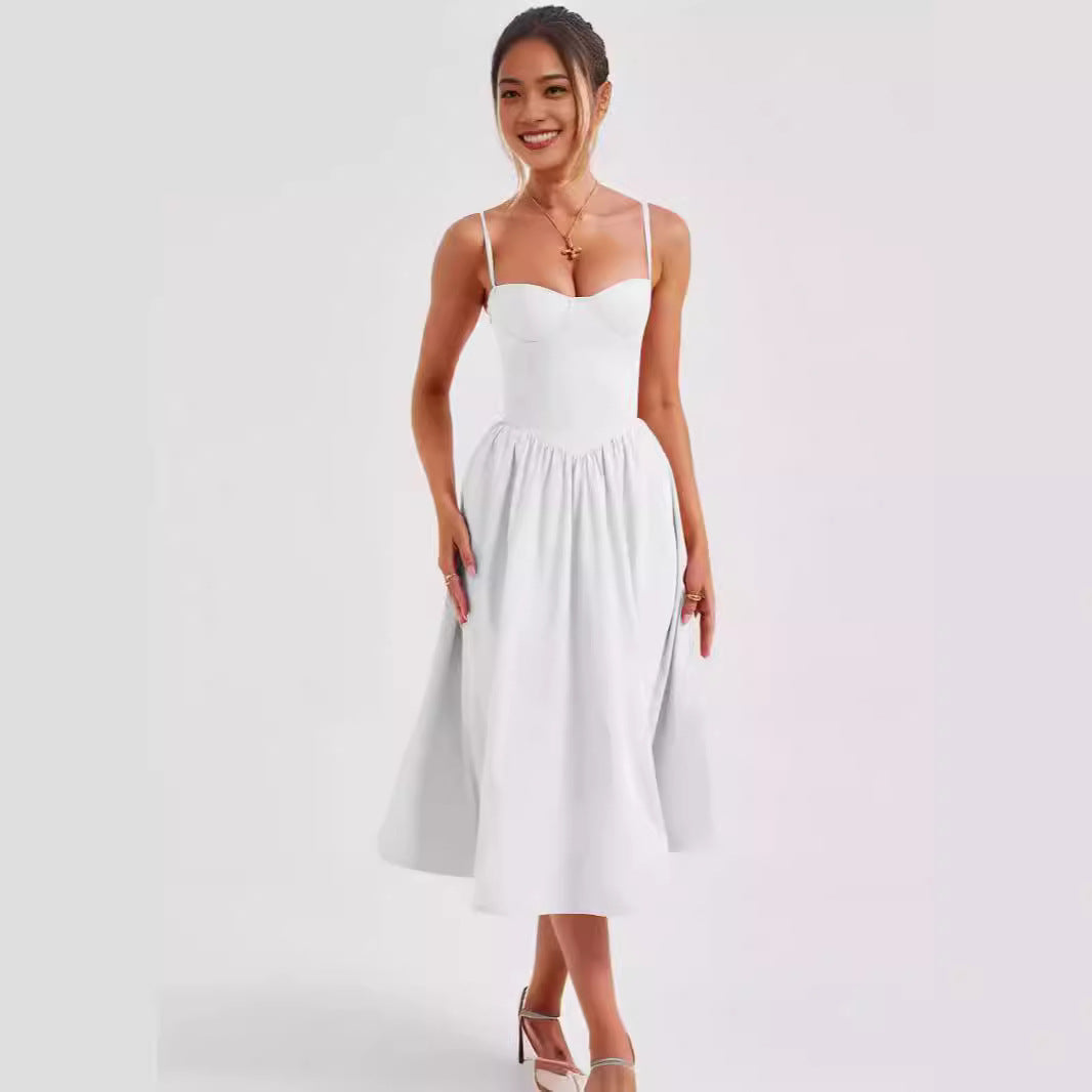 Stephanie – Robe Longue Rétro Style Cour