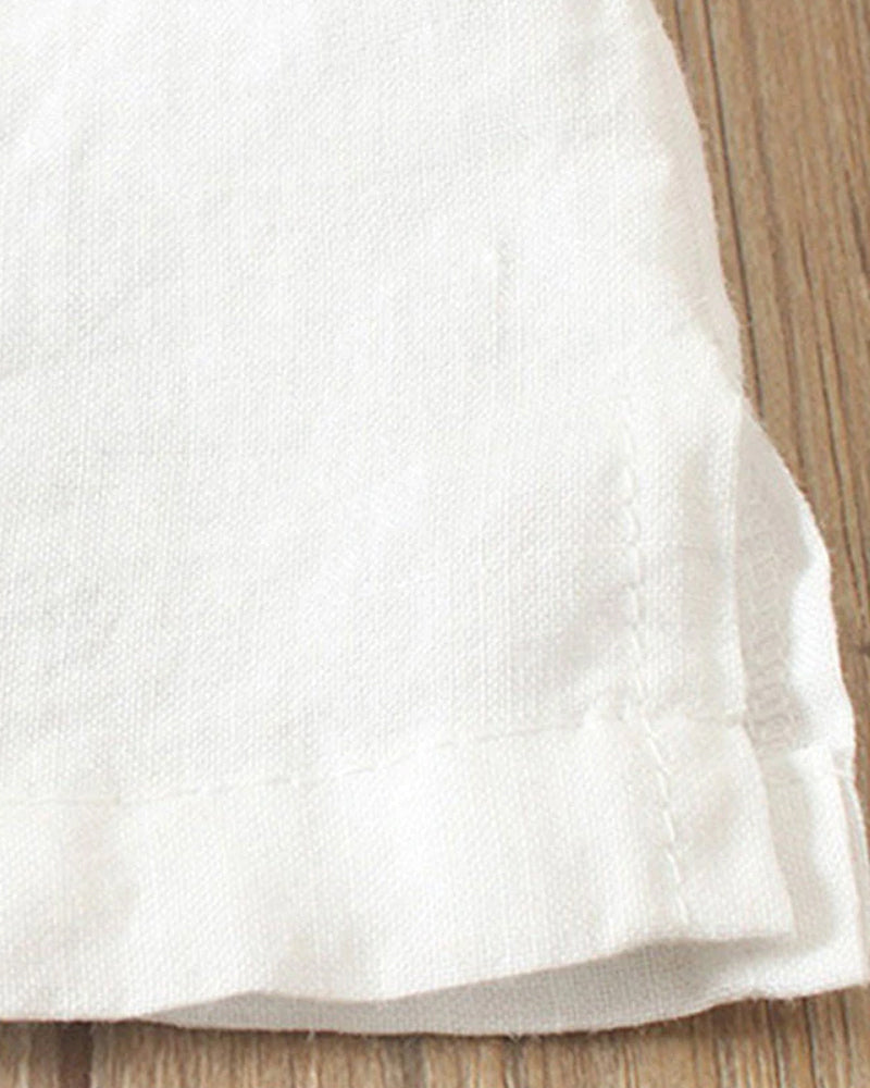 Short Sleeve Plain T-Shirt with Round Neckline