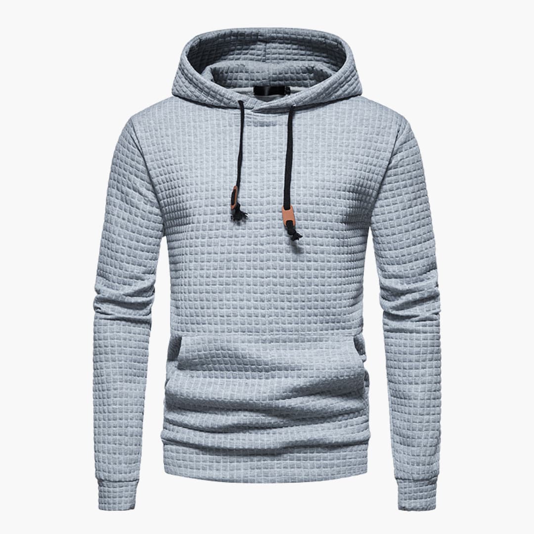 Hoodie à Capuche Homme Style Décontracté Motif Carreaux – Confort Moderne pour Tous les Jours