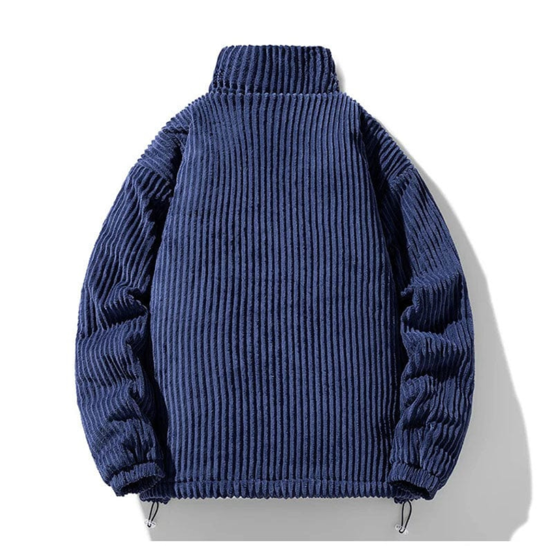 Veste en velours côtelé style urbain pour homme, idéale automne hiver