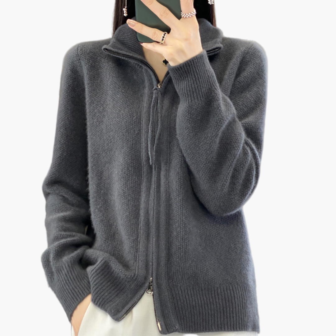 Gilet zippé femme style décontracté élégant pour toutes occasions