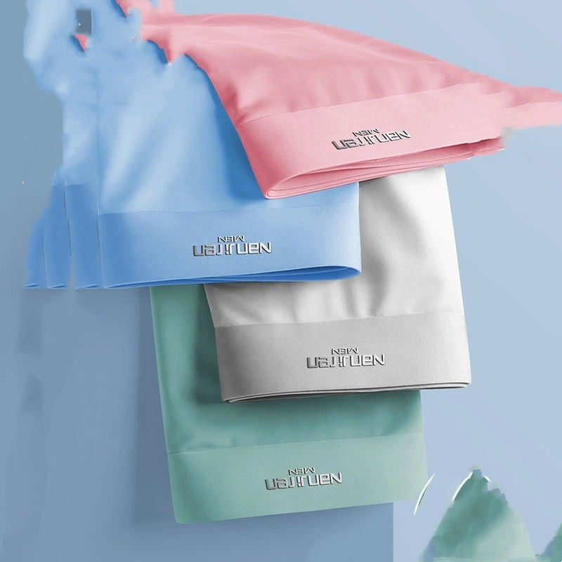 Ian – Sous-vêtements en soie glacée d'été pour hommes en graphène respirant