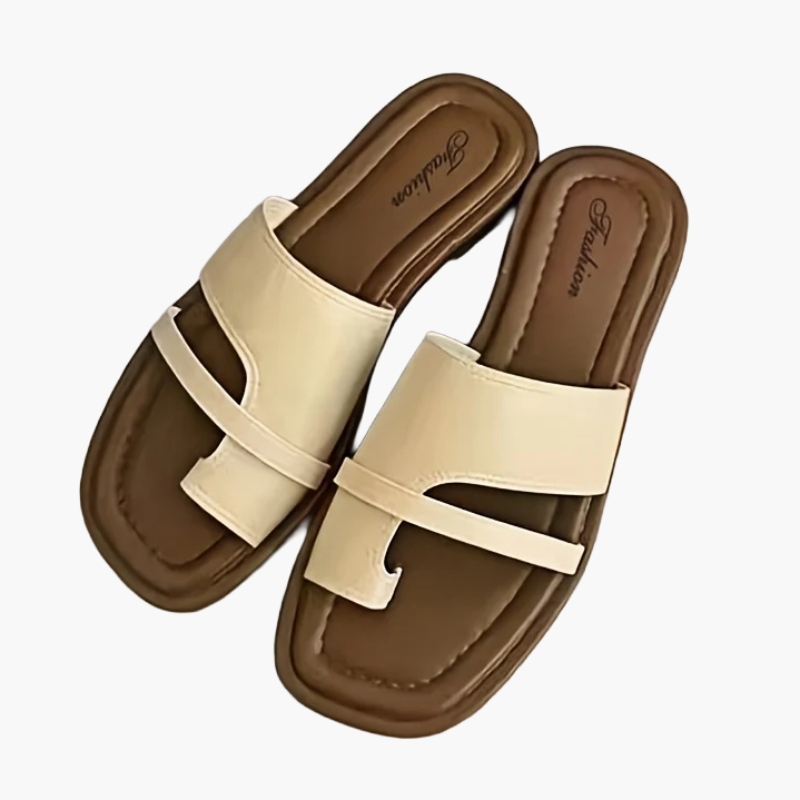 Sandali bassi casual da donna, stile chic, ideali per l'estate