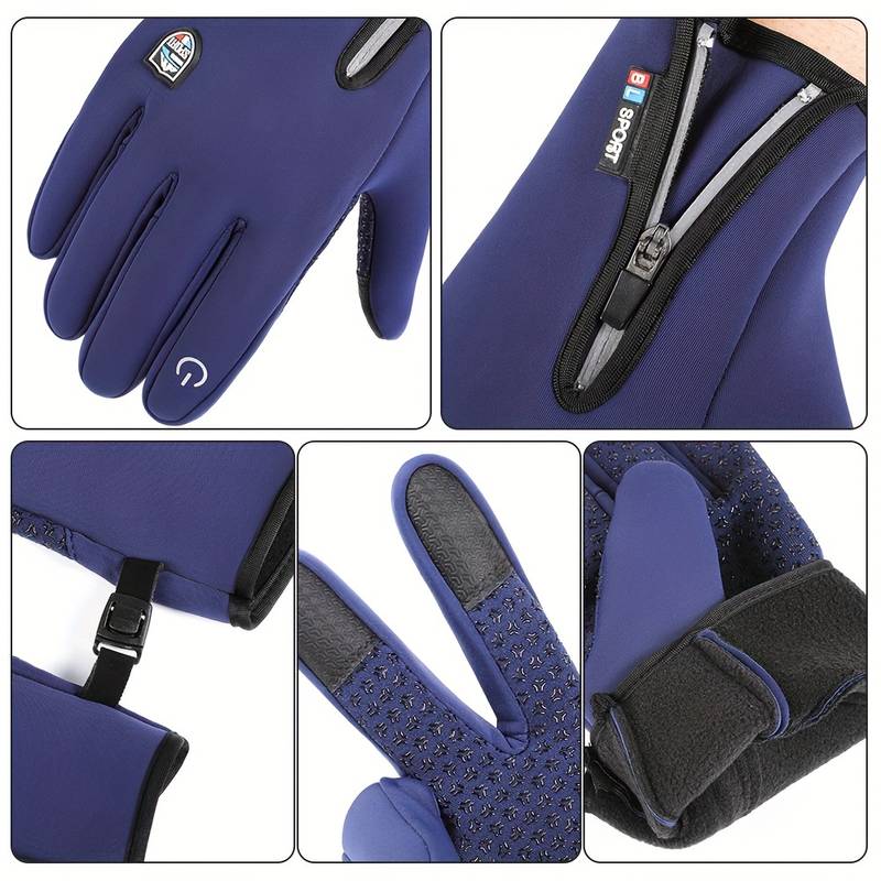 Gants d'hiver premium unisexes pour activités extérieures, sports et usage quotidien