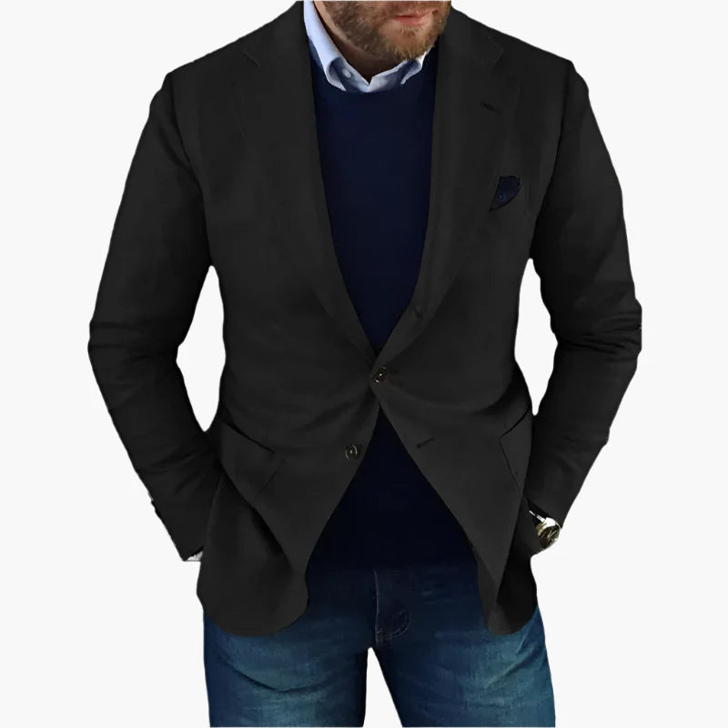 Blazer Classique Homme Style Élégant Polyvalent pour Affaires et Quotidien
