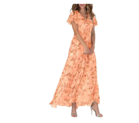 Esme – Robe Imprimée avec Taille Cintrée