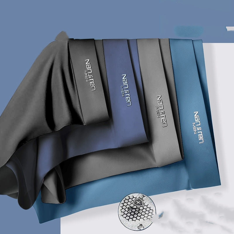 Ian – Sous-vêtements en soie glacée d'été pour hommes en graphène respirant