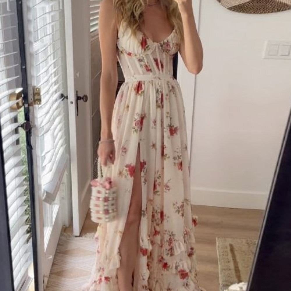 Lynda – Robe Imprimée Décontractée pour Femme