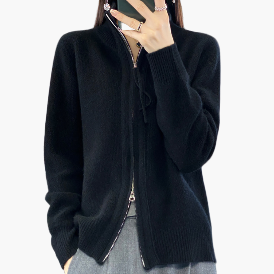 Gilet zippé femme style décontracté élégant pour toutes occasions