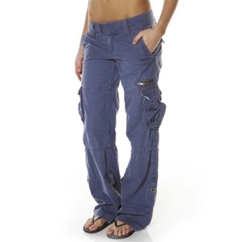 Tara – Pantalon cargo décontracté à poches multiples