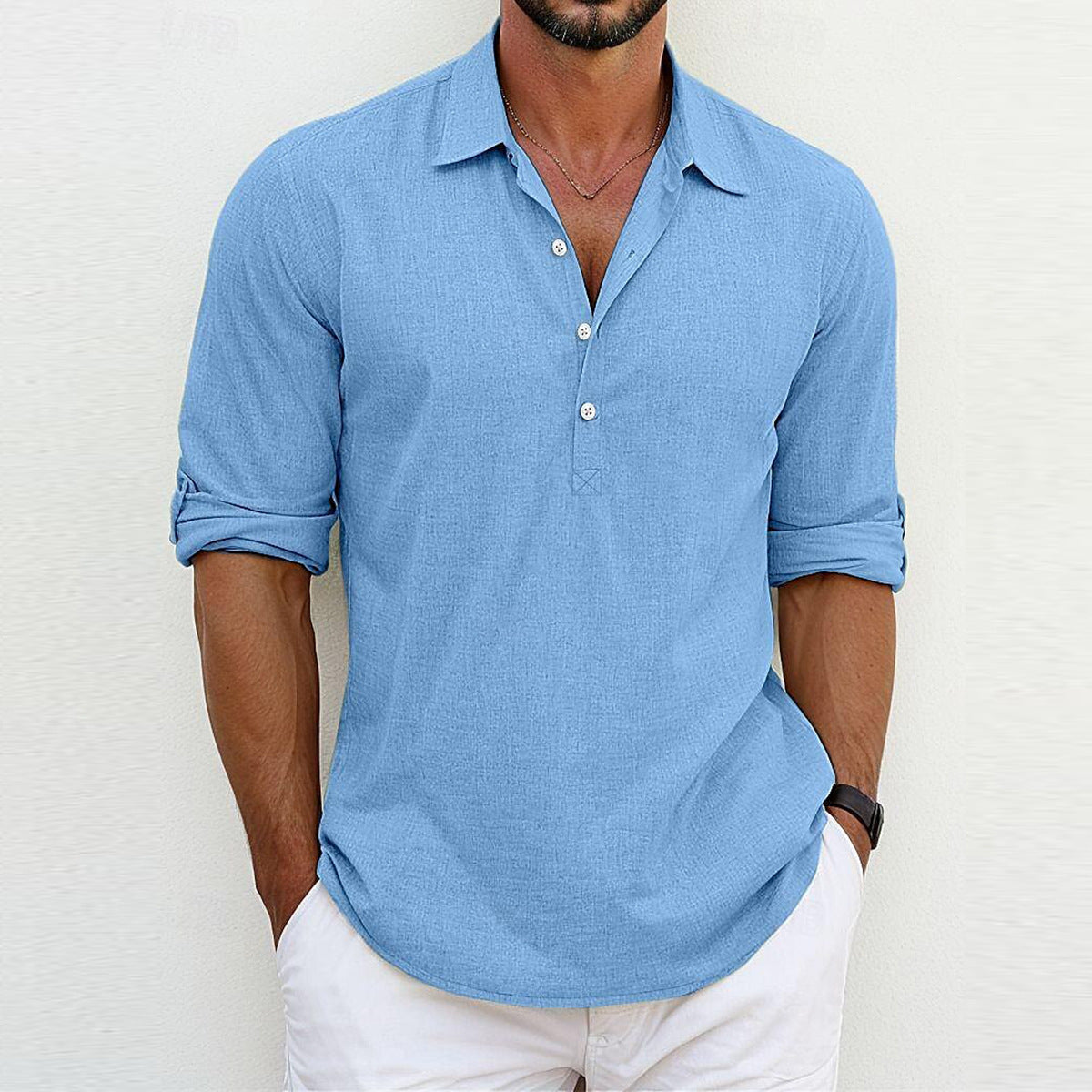Robbie – Pull à Col Polo Coloré pour Hommes