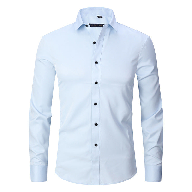 Kirk – Chemise Slim Fit à Manches Longues et Couleur Unie