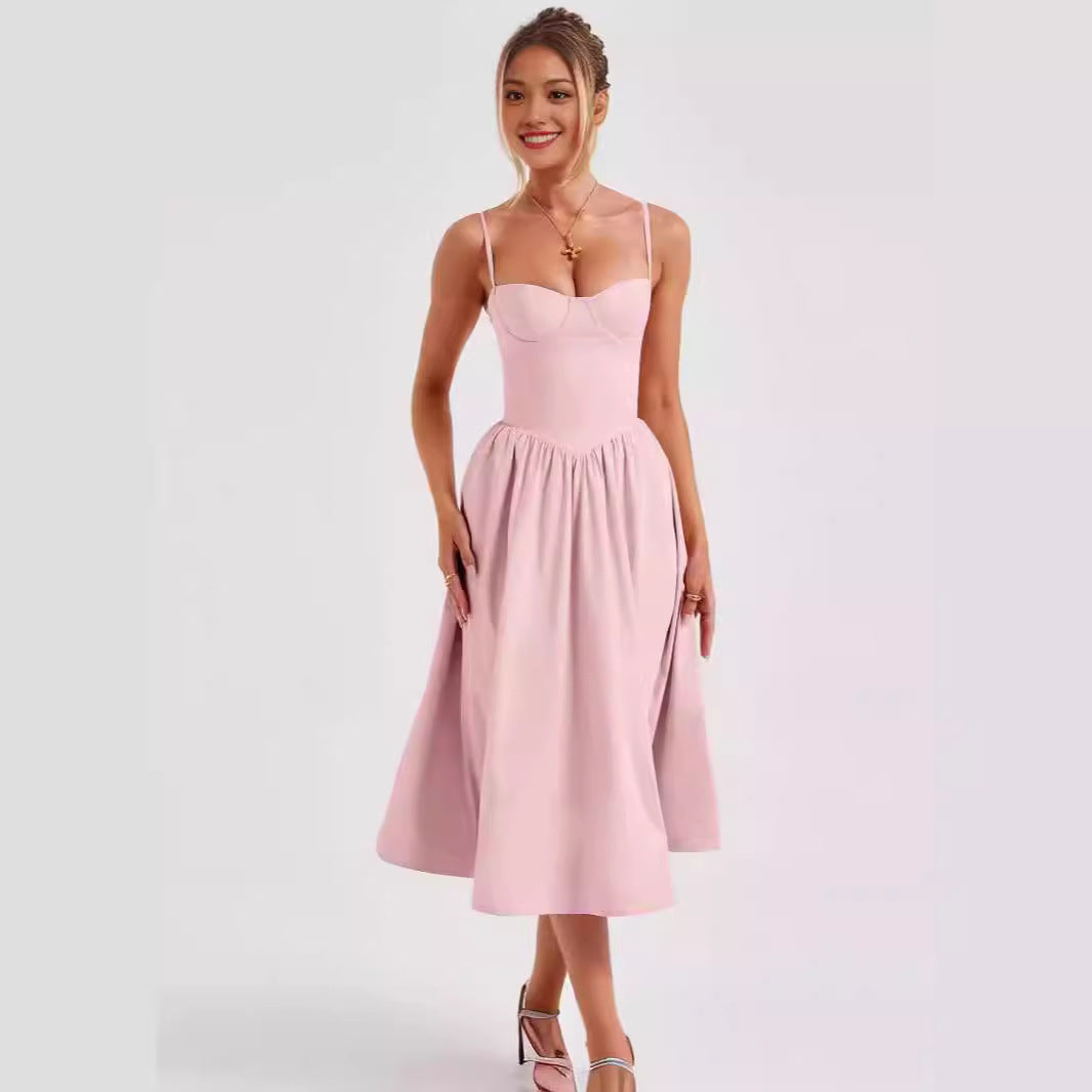 Stephanie – Robe Longue Rétro Style Cour