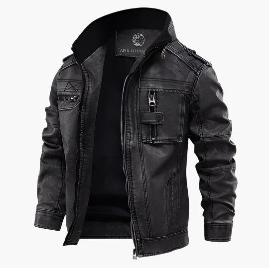 Blouson motard homme style urbain tendance – Veste polyvalente pour sorties et vie quotidienne