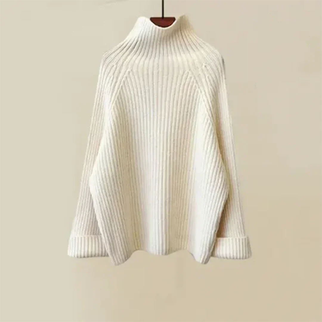 Ensemble 3 Pièces d'Hiver Femme Style Décontracté avec Pull, Pantalon et Veste Sans Manches