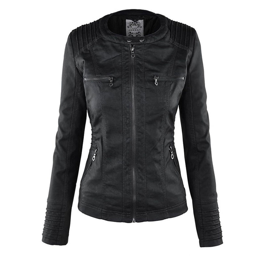 Veste Femme Style Motard à Capuche – Élégante et Polyvalente pour Toutes Saisons