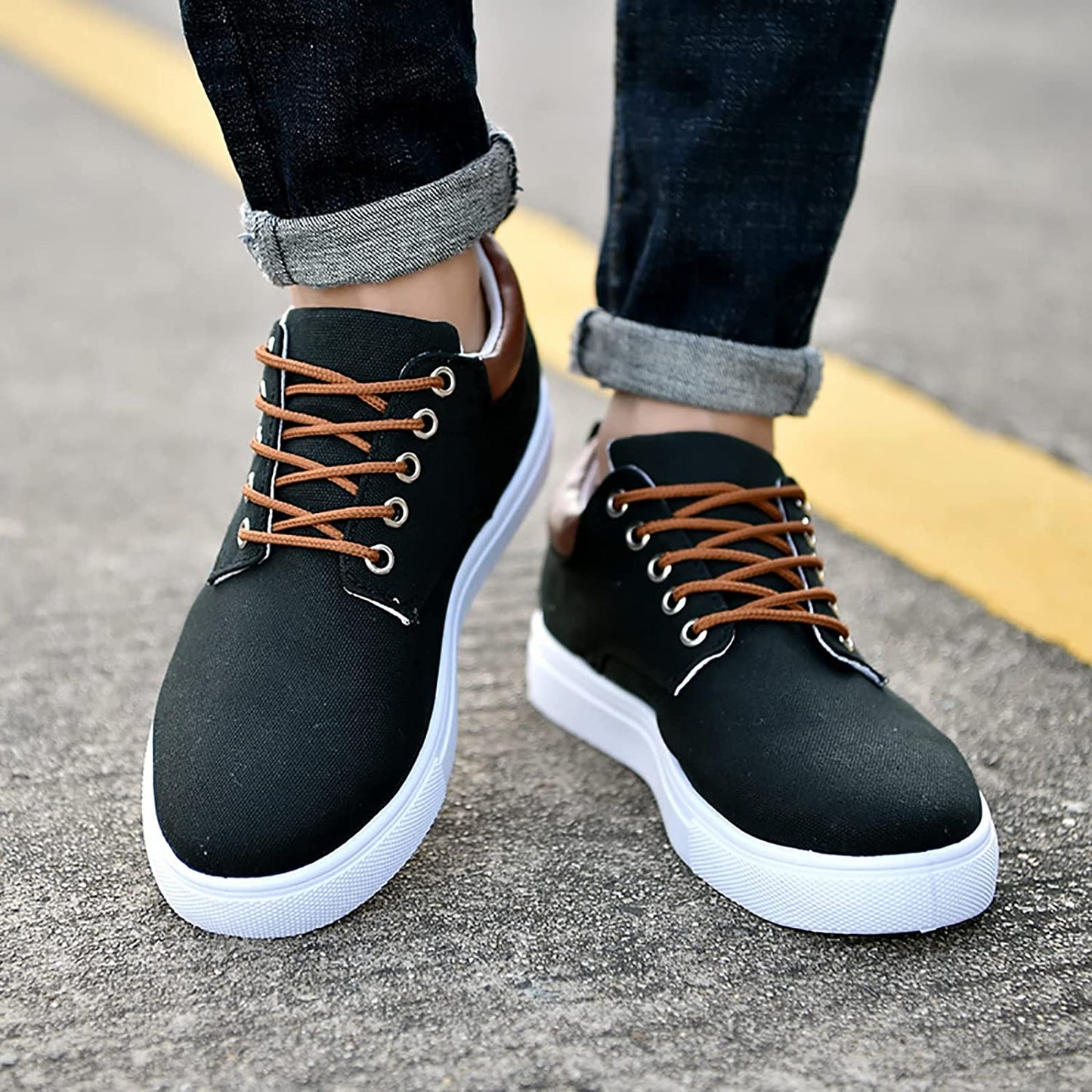 Sneakers décontractées homme style urbain polyvalent pour toutes occasions