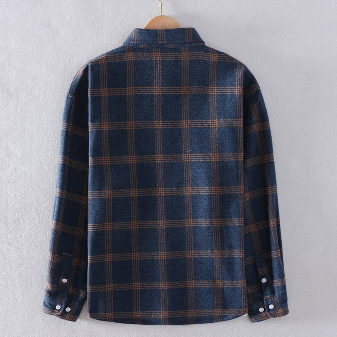 Chemise à carreaux décontractée pour homme – Style classique et polyvalent
