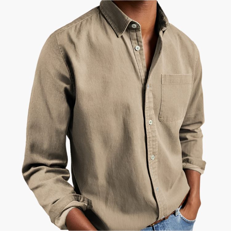 Chemise Casual Boutonnée Homme – Style Intemporel Polyvalent