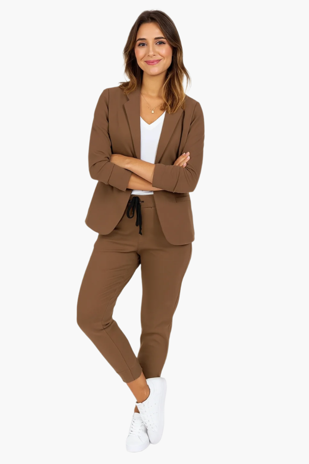 Tailleur Jogger Femme Élégant Style Décontracté pour Bureau et Quotidien