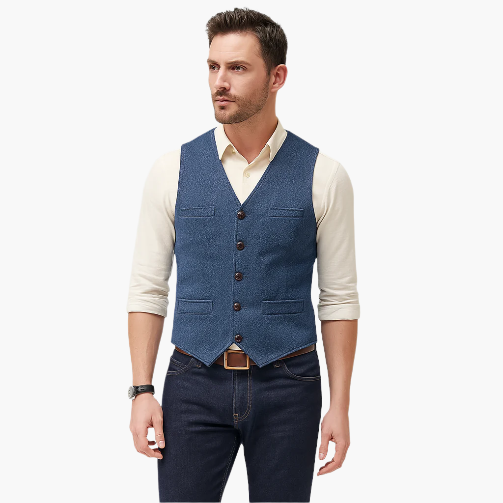 Gilet élégant pour homme – Style moderne et polyvalent, parfait pour un look chic ou décontracté