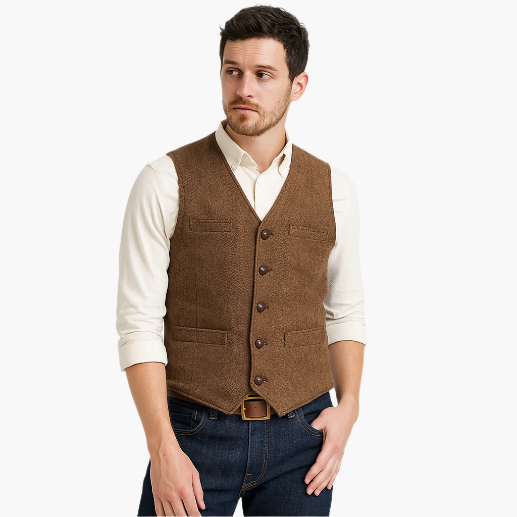 Gilet élégant pour homme – Style moderne et polyvalent, parfait pour un look chic ou décontracté