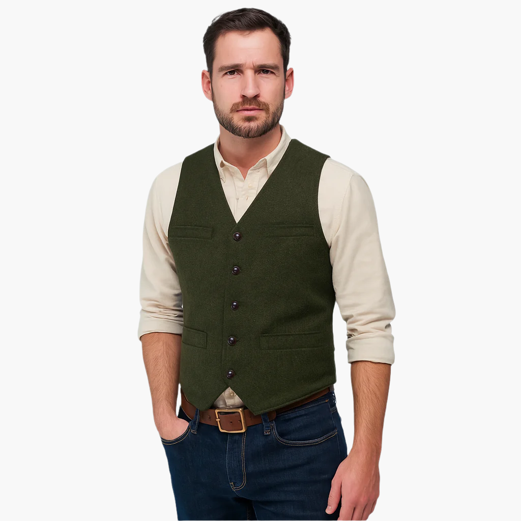 Gilet élégant pour homme – Style moderne et polyvalent, parfait pour un look chic ou décontracté