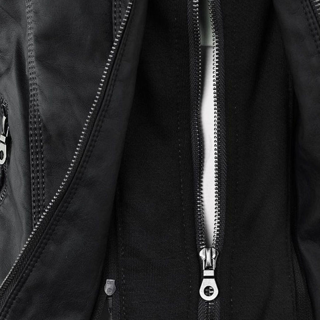Veste Femme Style Motard à Capuche – Élégante et Polyvalente pour Toutes Saisons