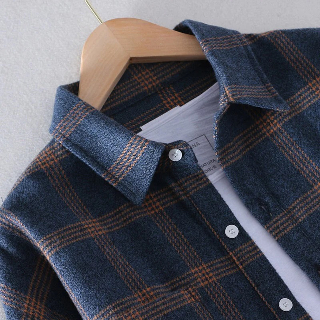 Chemise à carreaux décontractée pour homme – Style classique et polyvalent