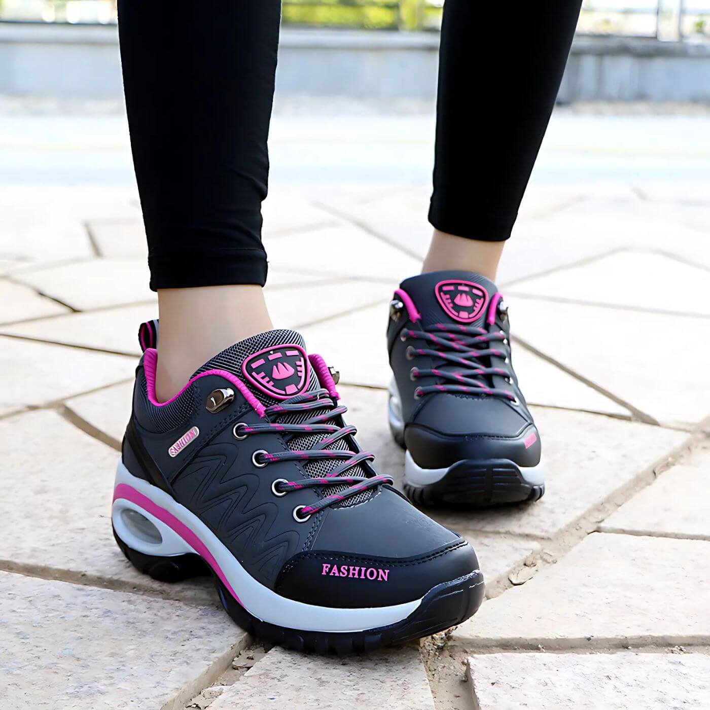 Baskets de marche confort femme – Style sport et maintien ergonomique