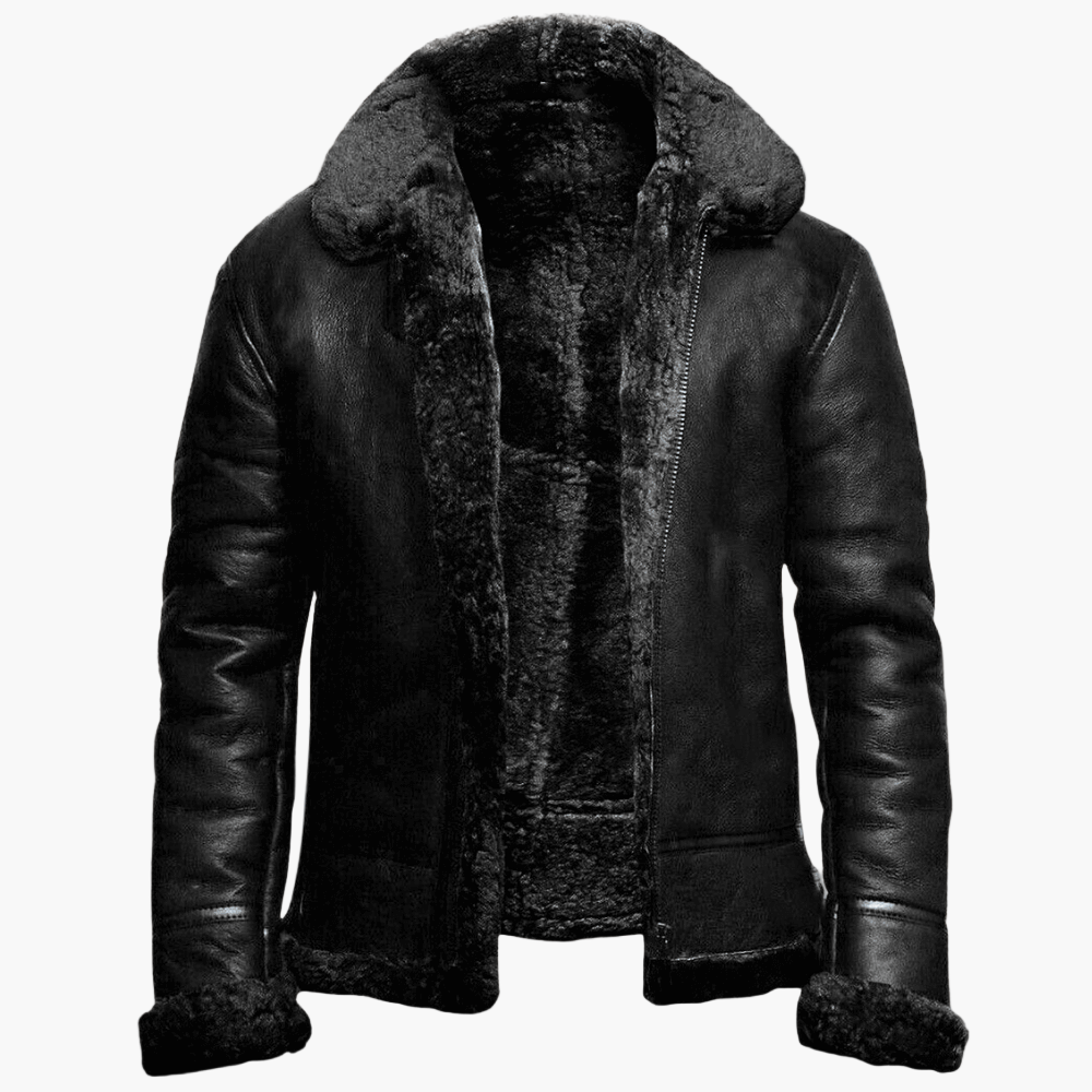 Blouson aviateur homme style vintage pour hiver – veste chaude et élégante