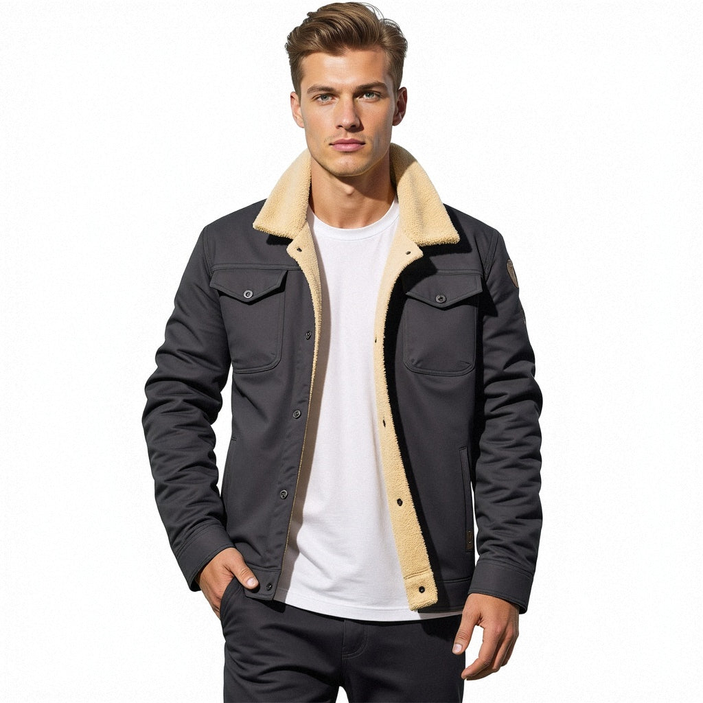 Veste Bomber Vintage Hiver pour Homme - Style Classique et Confort Quotidien