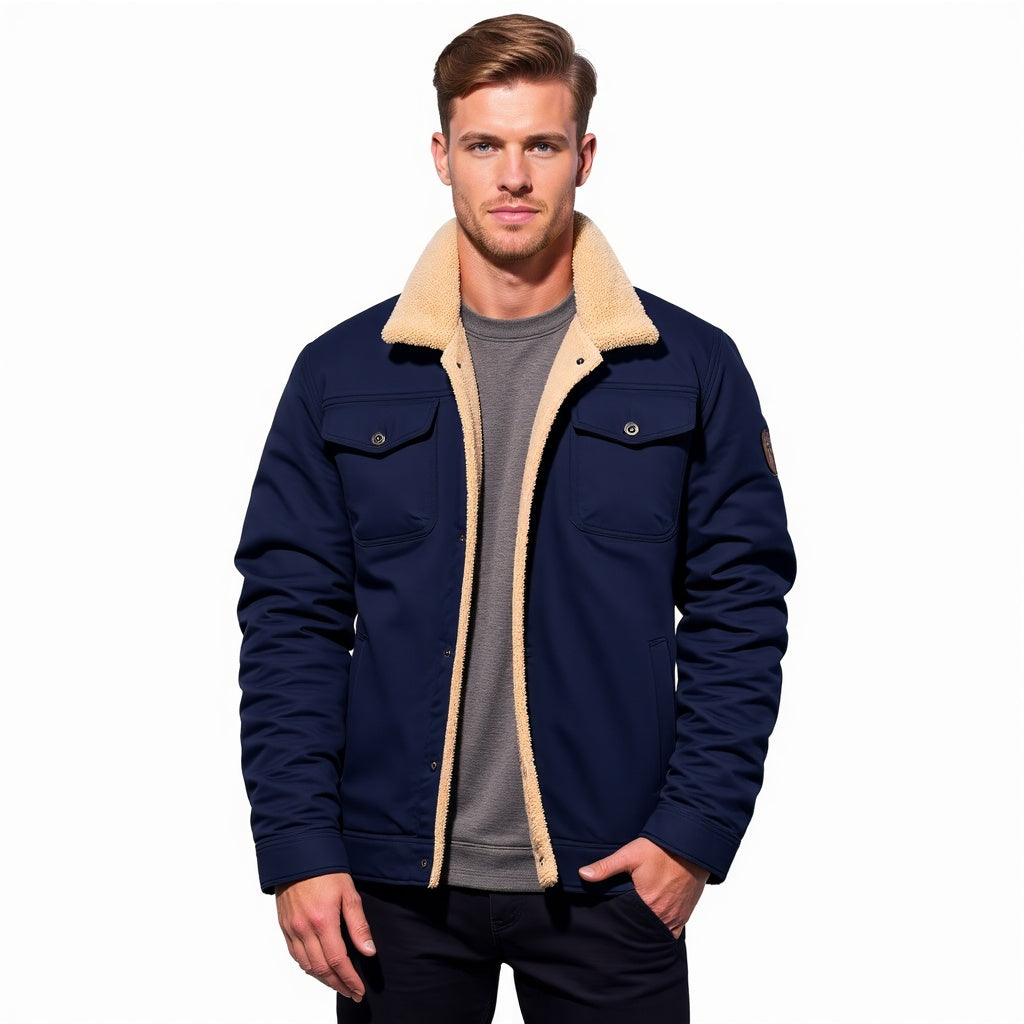 Veste Bomber Vintage Hiver pour Homme - Style Classique et Confort Quotidien