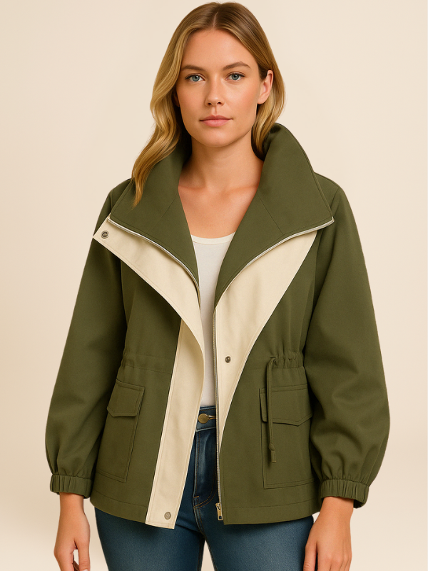 Veste oversize coupe-vent femme style urbain polyvalent