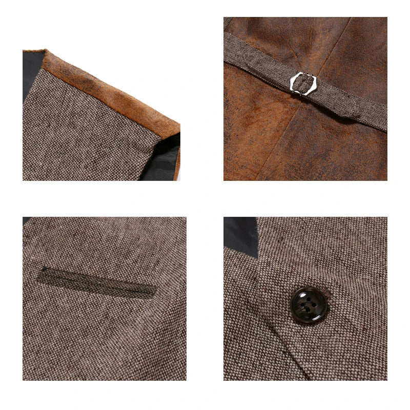 Jamie – Gilet Vintage à Col en V