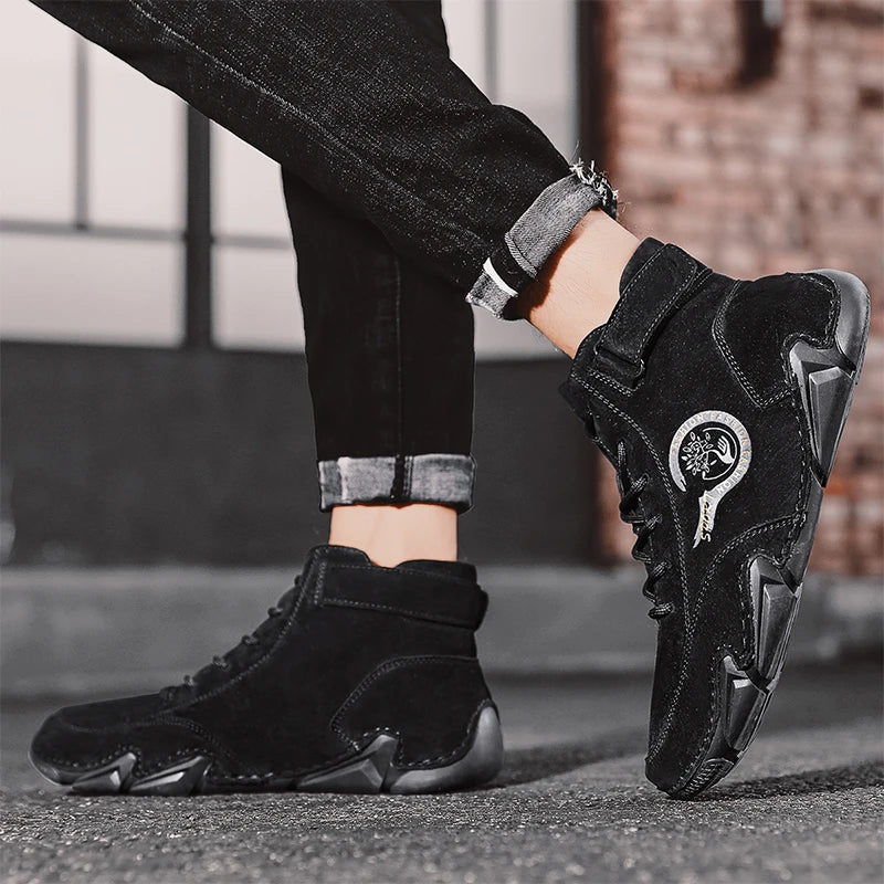 Sam – Bottines en Cuir Véritable pour Hommes