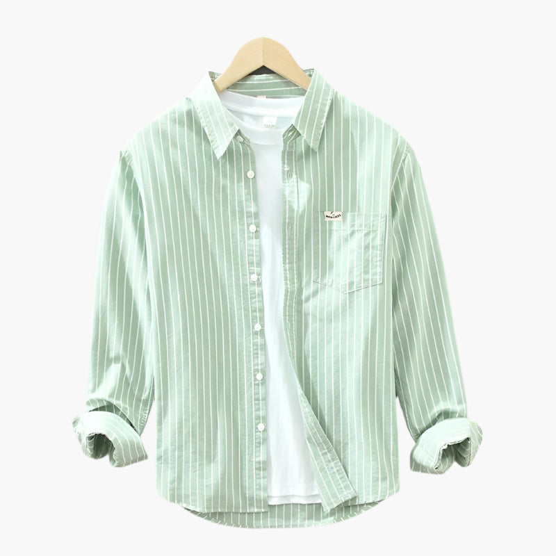 Chemise à Rayures Homme Style Décontracté Élégant Été