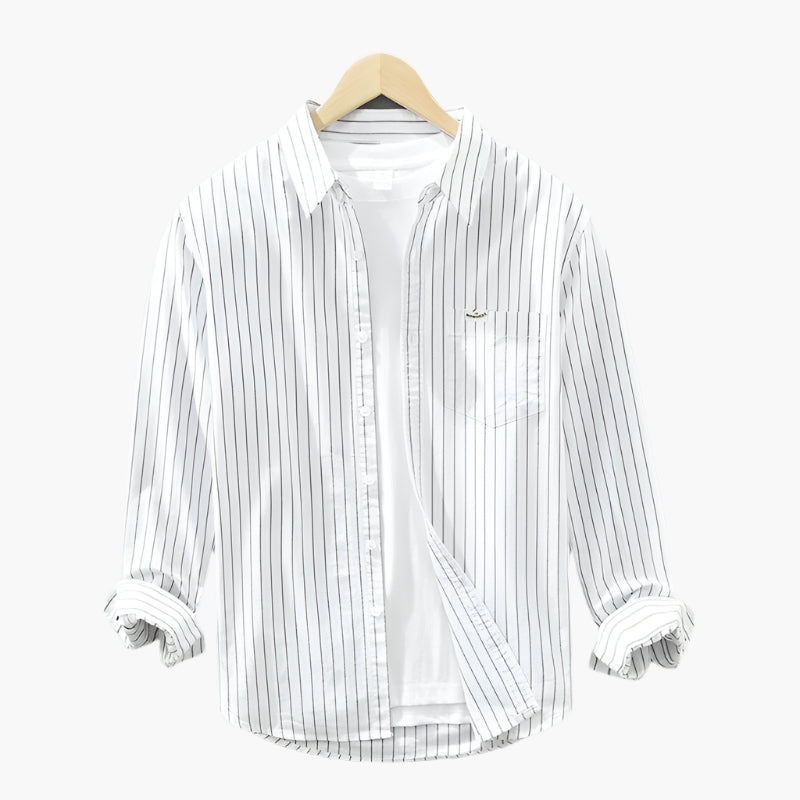 Chemise à Rayures Homme Style Décontracté Élégant Été