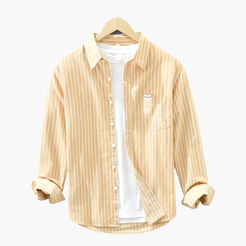 Chemise à Rayures Homme Style Décontracté Élégant Été