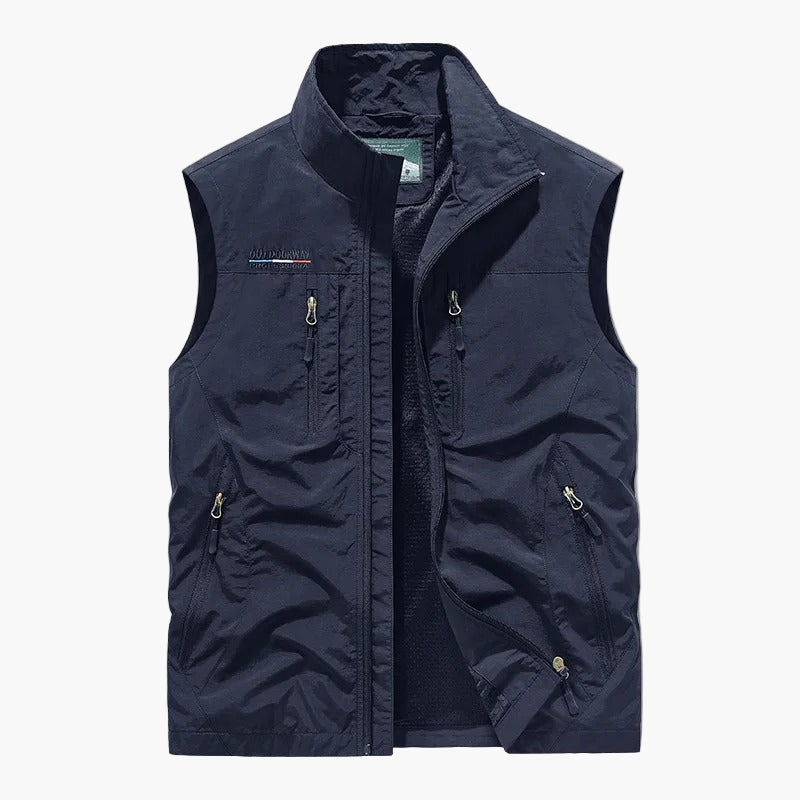 Gilet cargo sans manches style outdoor pour homme - polyvalent et léger