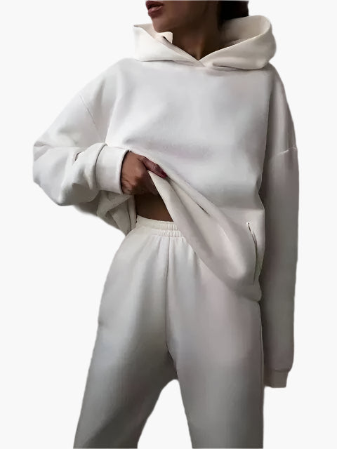 Ensemble Femme Décontracté Hoodie et Jogging pour Détente et Loisirs